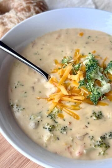 creamy broccoli cheddar soup