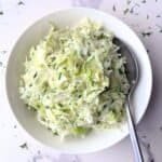 cucumber and cabbage salad with dill