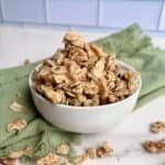 homemade granola with walnuts