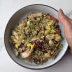 mixed mexican quinoa bowl