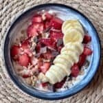ultimate strawberry banana greek yogurt bowl