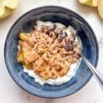 apple pie yogurt bowl